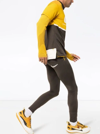 Shop Nike X Gyakusou Helix Leggings In Grey