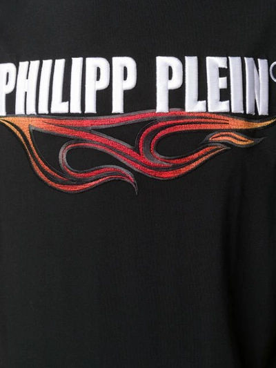 Shop Philipp Plein Flame Tank Top In Black