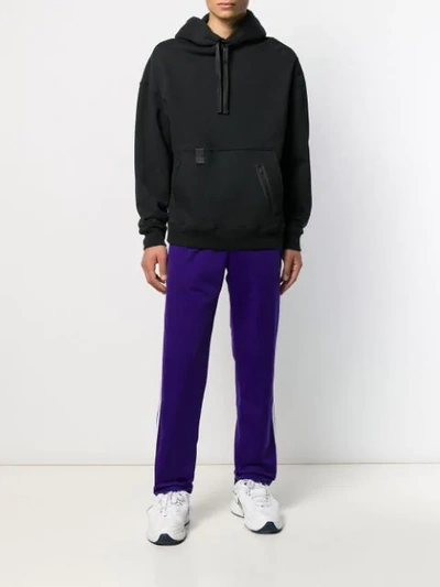 Shop Adidas Originals Signature Stripe Track Trousers In Purple