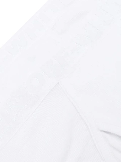 Shop Off-white Logo Waistband Boxer Briefs In 0100 White No Color