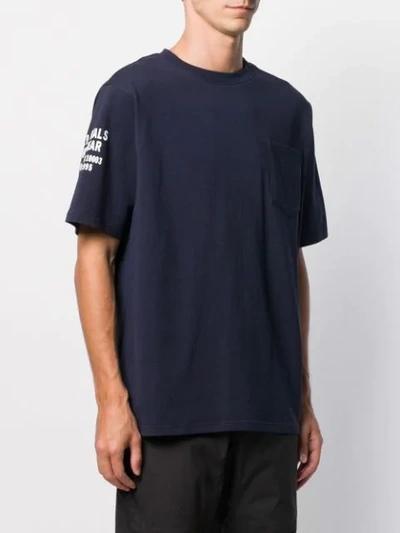 Shop Upww Printed Crew Neck T-shirt In Blue