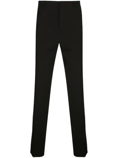 Shop Kenzo Cigarette Tailored Trousers In Black
