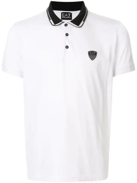 ea7 polo shirt white