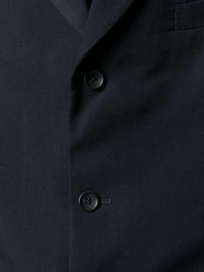 Shop Yohji Yamamoto Single-breasted Blazer In Blue