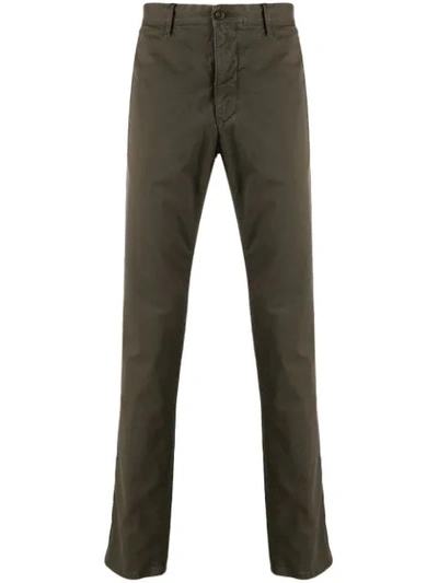 Shop Incotex Straight-leg Chino Trousers In Brown