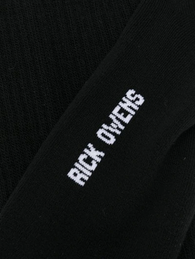 Shop Rick Owens Knee Length Socks - Black