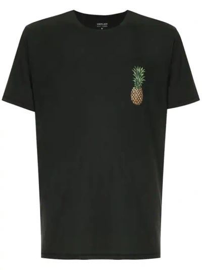 Shop Osklen Soft Used Abacaxi Print T-shirt In Black