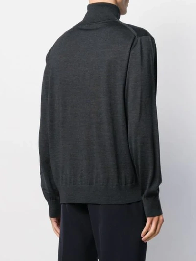 Z ZEGNA FINE KNIT ROLL NECK SWEATER 