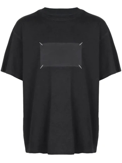 Shop Maison Margiela Stitch Logo T-shirt In Black
