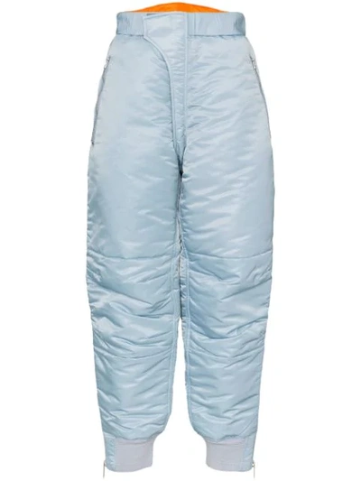 Shop Ambush Loose Fit Padded Trousers In Blue