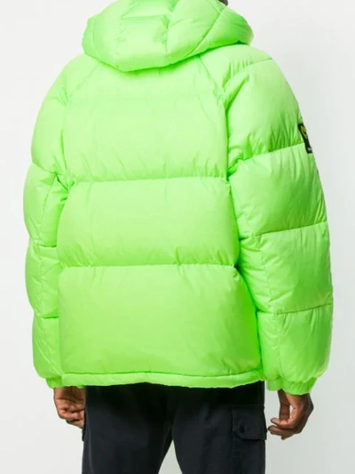 Shop Misbhv Europa Padded Jacket In Neongreen