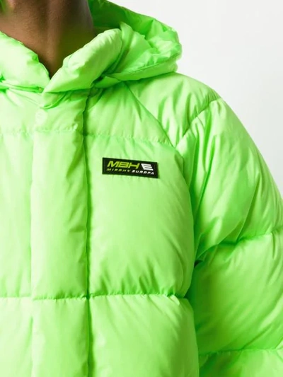 Shop Misbhv Europa Padded Jacket In Neongreen