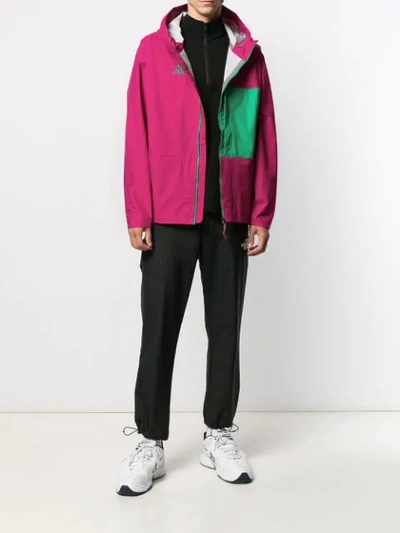 Shop Nike Block Colour Hooded Lightweight Jacket In Pink