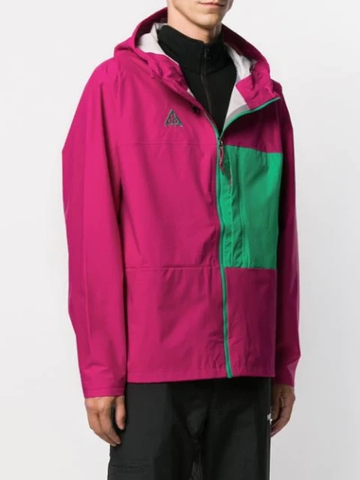 Shop Nike Block Colour Hooded Lightweight Jacket In Pink