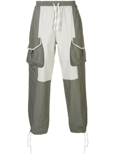 Shop Iise Panelled Cargo Trousers In Grey