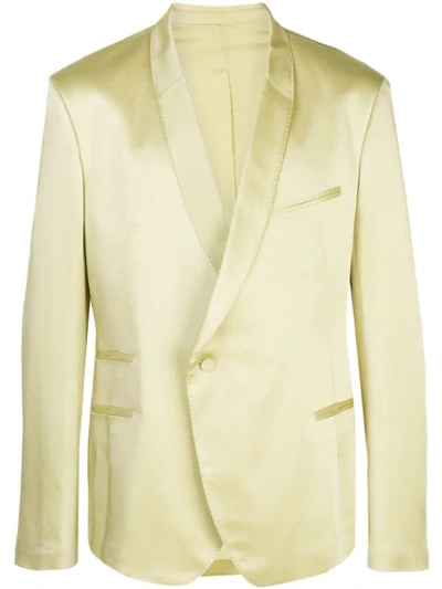 Shop Haider Ackermann Off-centre Button Blazer In 022 Yellow