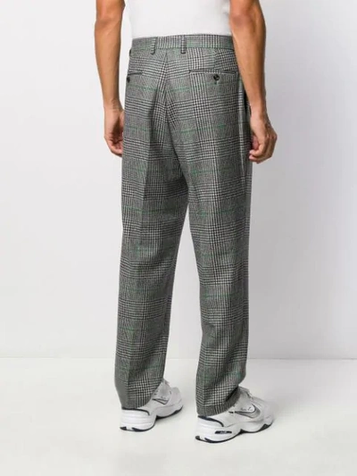 Lc23 Tailored Houndstooth Pattern Trousers In Grey