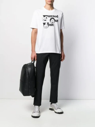 Shop Mcq By Alexander Mcqueen Monster-print Crew-neck T-shirt In White