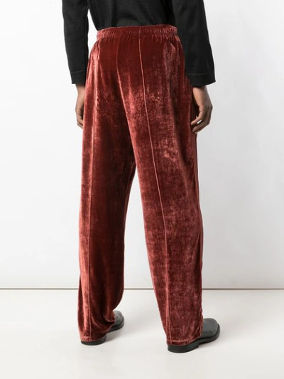 Shop Our Legacy Stripe Detail Track Pants In Velvet