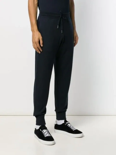 Shop Tom Ford Slim-fit Track Pants In Blue