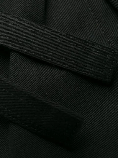 Shop Fear Of God Tie Waist Trousers In Black