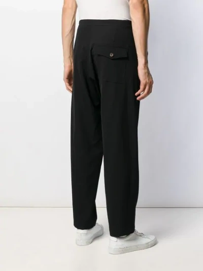 Shop Société Anonyme Loose-fit Drawstring Trousers In Black