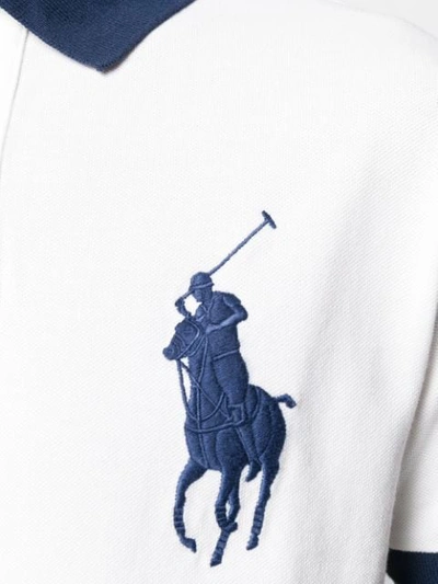 Shop Polo Ralph Lauren Pony Embroidered Polo Shirt In White