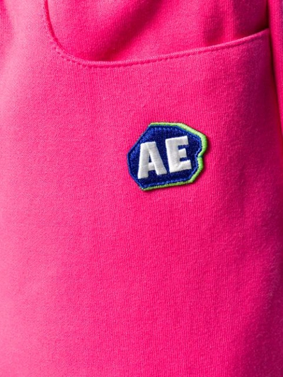 Shop Ader Error Embroidered Logo Patch Track Pants In Pink