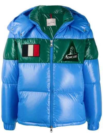 Shop Moncler Gary Down Jacket In Blue