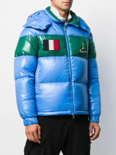 Shop Moncler Gary Down Jacket In Blue