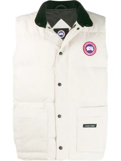 Shop Canada Goose Padded Shell Gilet In White