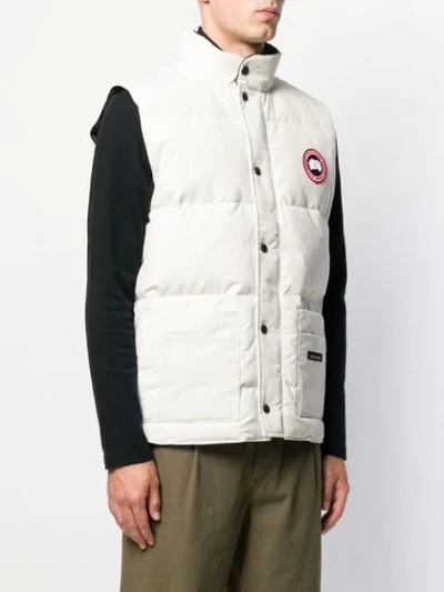 Shop Canada Goose Padded Shell Gilet In White