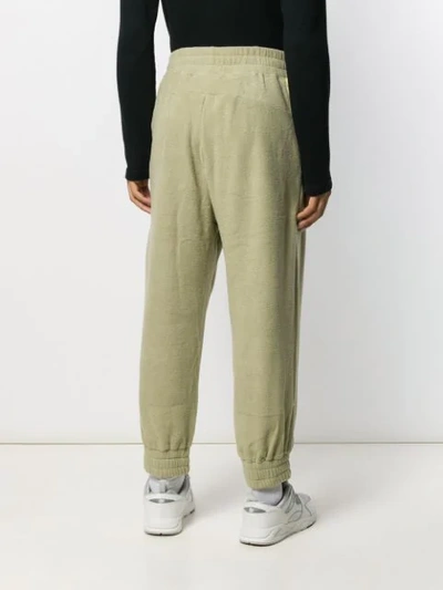 Shop Drôle De Monsieur Textured Drawstring Trousers In Green