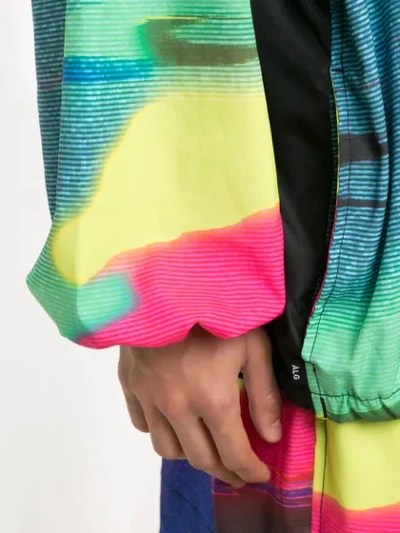 Shop Àlg X Olympikus Oversize Printed Jacket In Multicolour