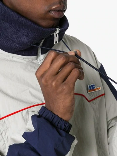 Shop Ader Error Lightweight Drawstring Jacket In Grey