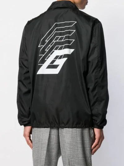 Shop Givenchy Paris Windbreaker Jacket - Black