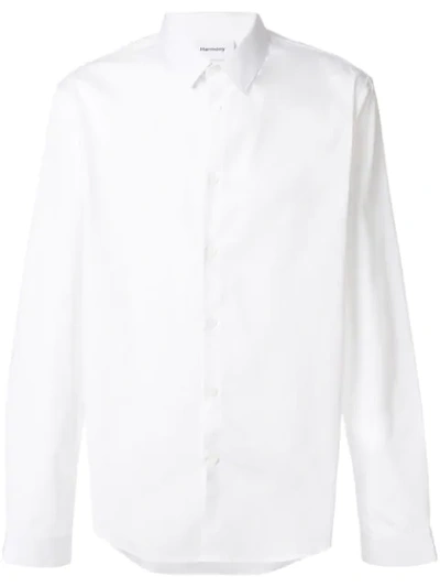 Shop Harmony Paris Classic Button Shirt In White