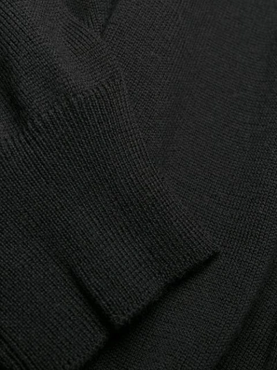 Shop Corneliani Half-zip Wool Jumper In Black