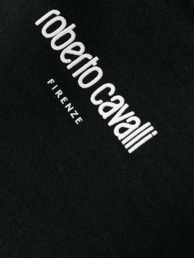 Shop Roberto Cavalli Studded Logo Sweatshirt In Black