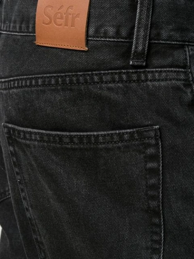 Séfr Straight Cut Jeans In Black