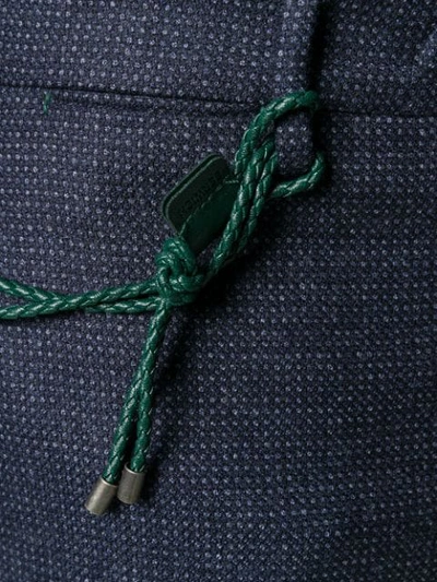 Shop Berwich Dot-patterned Tailored Trousers In Blue