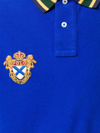 Shop Polo Ralph Lauren Poloshirt Mit Patches In Blue