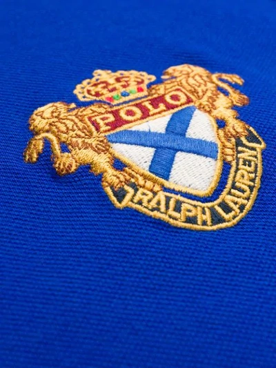 Shop Polo Ralph Lauren Poloshirt Mit Patches In Blue