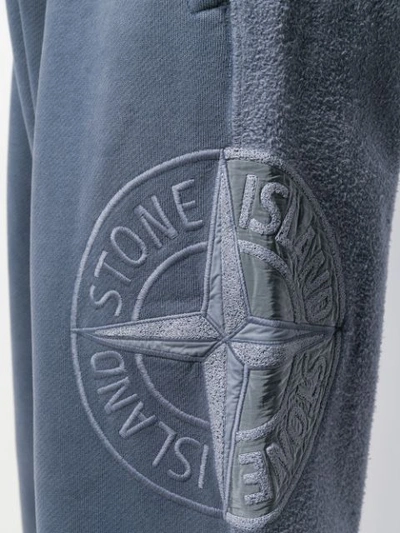 Shop Stone Island Panelled Side In Blue
