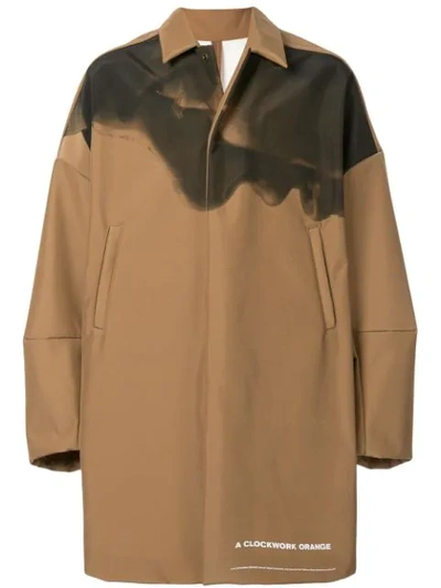 Shop Undercover A Clockwork Orange Coat In Brown
