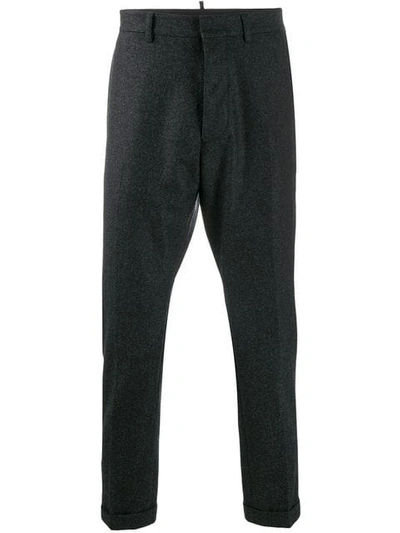 Shop Dsquared2 Hockney Fit Trousers In Grey