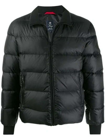Shop Fay Quilted Padded Jacket In Black