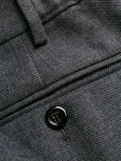 Shop Gucci Elasticated Cuff Trousers In Grey