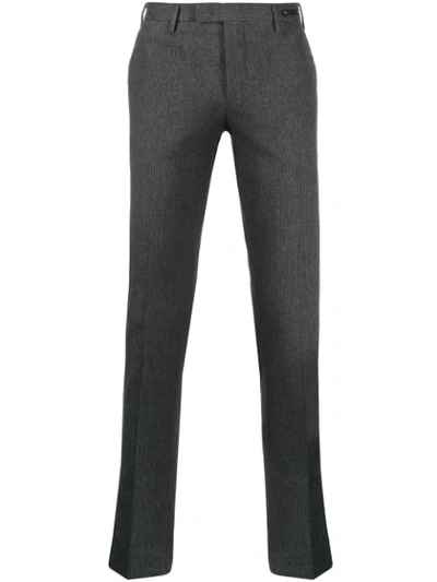 Shop Pt01 Straight-leg Tailored Trousers In Grey