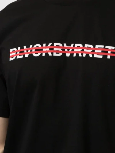 Shop Blackbarrett Strikethrough Logo Print T In Bwr